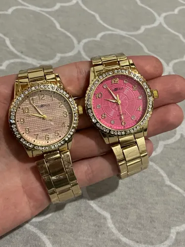 relogio feminino dourado