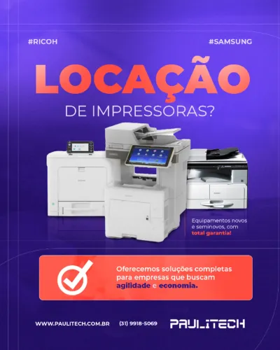 Locação de Impressoras e Multifuncionais - Outsourcing Completo