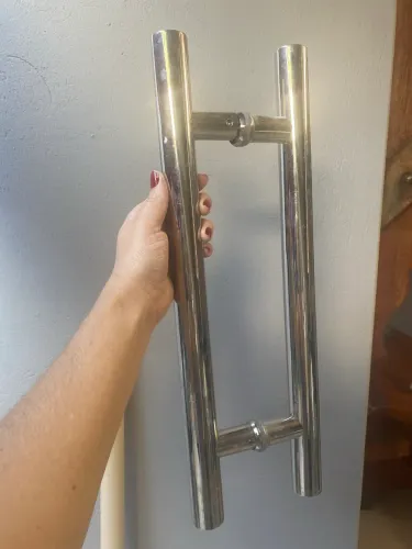 Puxador Inox 45cm p/ porta de vidro