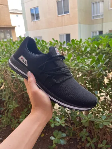 Tênis casual caminhada preto FRETE GRATIS consultar numerações disponíveis 
