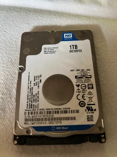 HD Western Digital Blue 1TB para Notebook - WD Blue SATA | Pronta Entrega