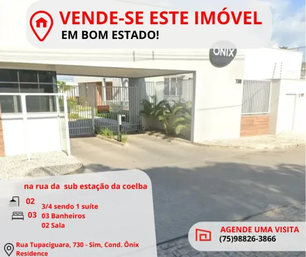Imóvel para venda no condomínio ônix residence no SIM - Feira de Santana - BA