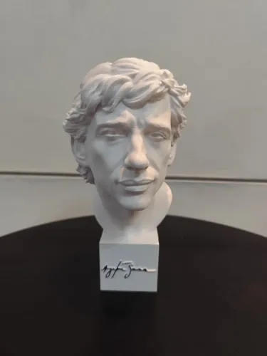 AYRTON SENNA BUSTO IMPRESSO EM 3D