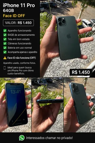 ? iPhone 11 Pro 64GB Verde Midnight Green