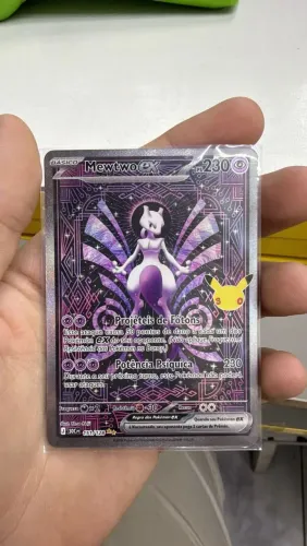 Carta pokemon tcg mewtwo ex 30 anos
