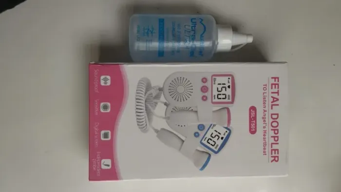 Aparelho de ouvir batimentos cardíacos de bebê-FETAL DOPPLER *usado 1 única vez vai c/ gel