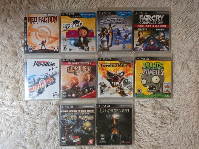 Lote de Jogos PS3 Completos Valores na Descrição
