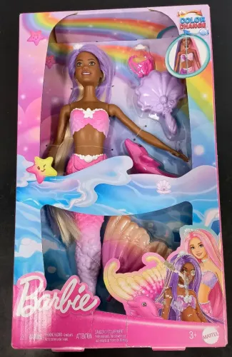 ( Novo) Boneca Barbie Sereia Color Change