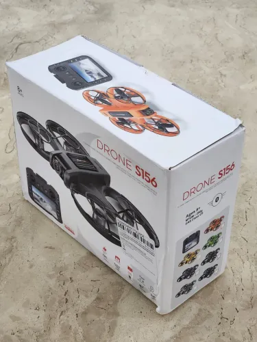 Drone S156 Profissional Completo Na Caixa Com 3 Baterias.