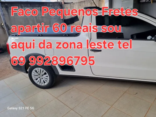 Faço pequenos fretes valores a combinar sou aqui da zona leste