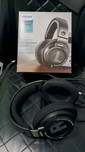 Headphone Philips SHP9500 Open-Back Hi-Fi - Completo na Caixa (Impecável)