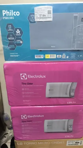 Microondas lacrados sem uso