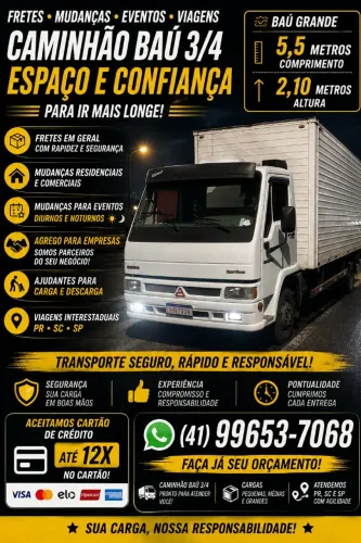 MUDANÇAS FRETES GRANDE MEDIO PORTE