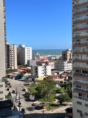 Apartamento Locação Vila Guilhermina, Praia Grande - SP 1 Quarto com suite