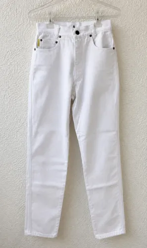 calça Rygg´s sarja branca, tamanho 38, feminina