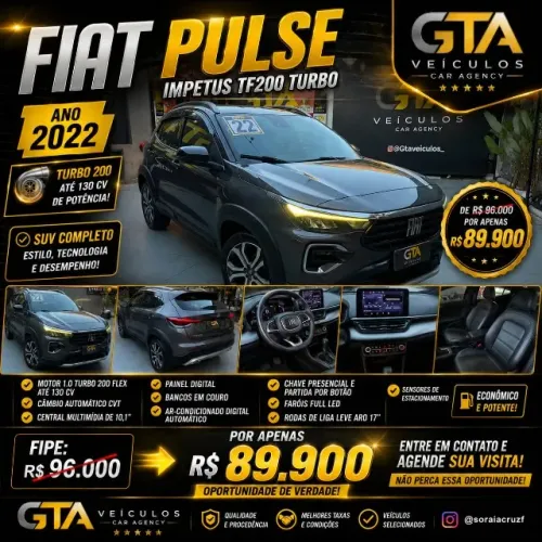 Fiat Pulse Impetus 1.0 Turbo 200 Flex Aut. 2022