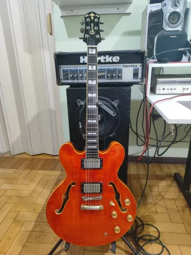 Guitarra Crafter SEG-450 Made in Korea década de 90 semi acústica