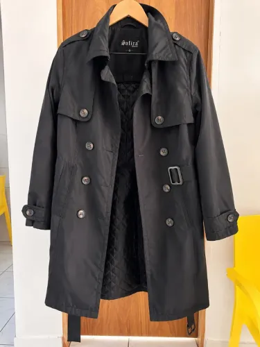 Sobretudo Feminino Safira Sports Preto - Tamanho G
