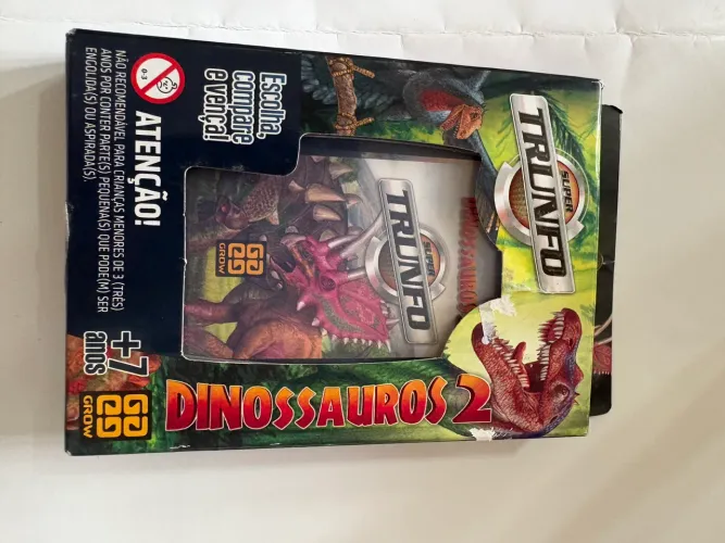 Jogo De Cartas Super Trunfo Dinossauros 2 Grow