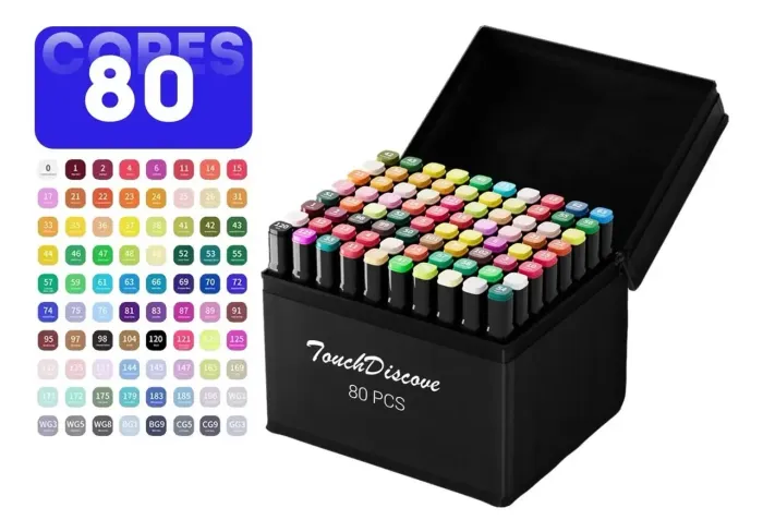 Canetinha Touch 80 Cores