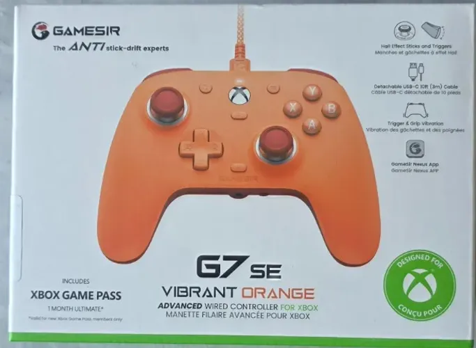 Controle Gamesir G7 Xbox X/S SE - Xbox e Pc - - Laranja - Original - Lacrado