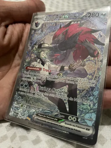 Carta Zoroark ex do N (286/217) - Special Illustration Rare - Pokémon TCG SIR 