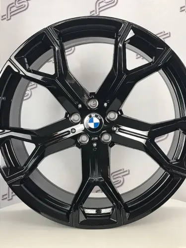 Jogo De Rodas Bmw X-6 M Preto Brilhante 5x112 - 21x9,5 e 21x10,5
