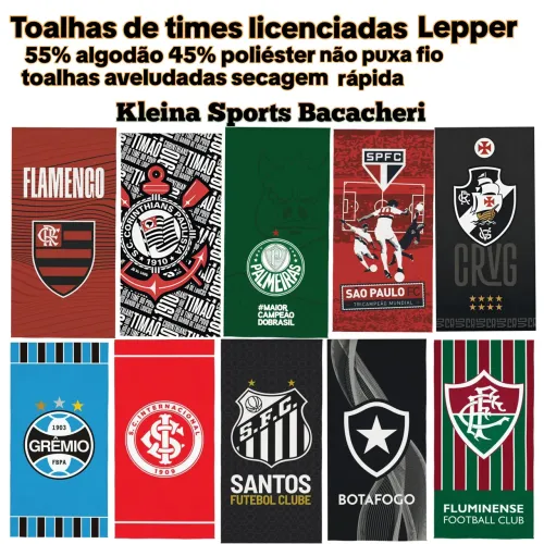 Toalha de times licenciadas oficial 