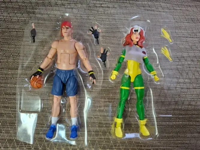 Pack Gambit e Vampira Marvel Legends (sem caixa)