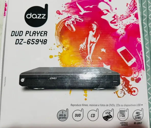 DVD de mesa Dazz 65948 - sem controle remoto
