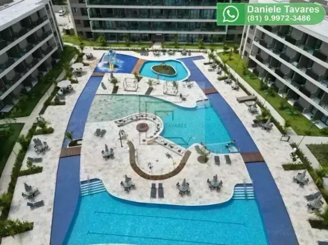 Flat à venda em Muro Alto | Varanda | 1 vaga | Ideal para investimento