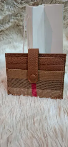 porta cartões burberry caramelo novo
