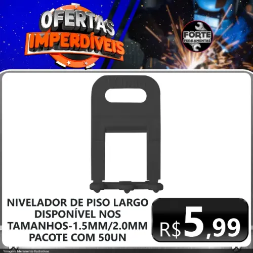 Nívelador De Piso Largo Pacote Com 50Un
