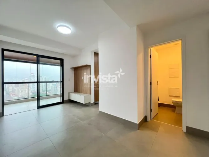 Apartamento residencial de 54 m² para aluguel no Boqueirão, Santos