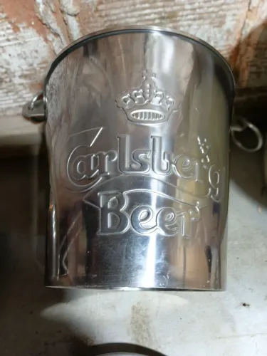 Balde de inox para cerveja carlsberg beer