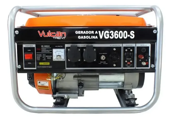 GERADOR A GASOLINA VULCAN RENT VG3600S