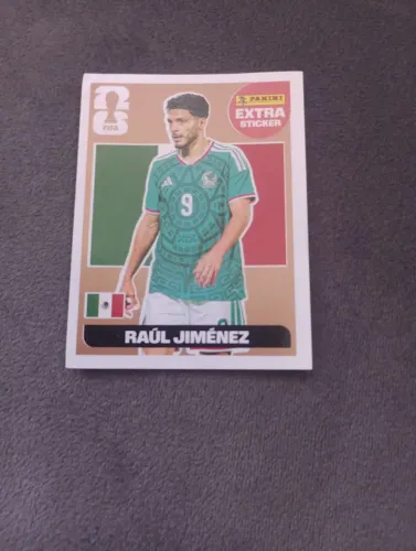 Figurinha da Copa Extra Sticker Raúl Jiménez