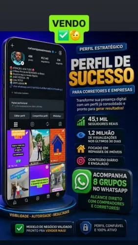 Vendo O Instagram Repasses + 8 Grupos no Whatsapp Mesmo Nicho