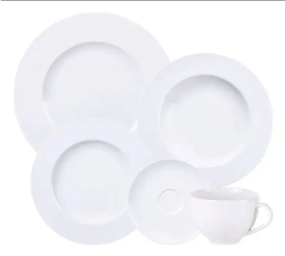 Jogo de jantar porcelana Tramontina Maria Augusta 20 pçs