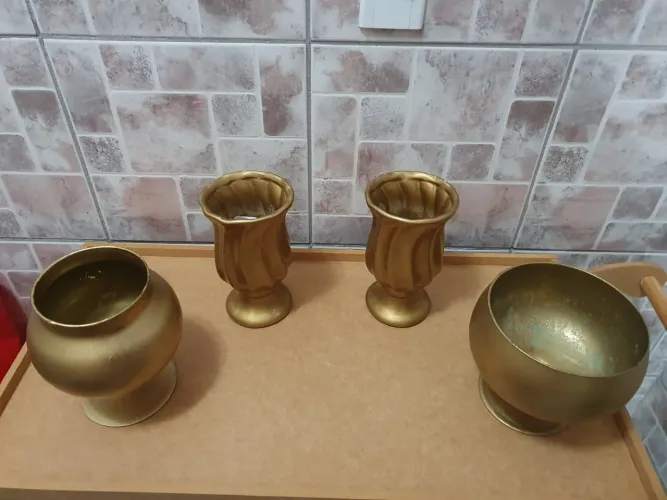 Vasos para decorações 4 únidades