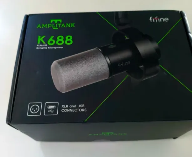 Microfone fifine k688 (novo)