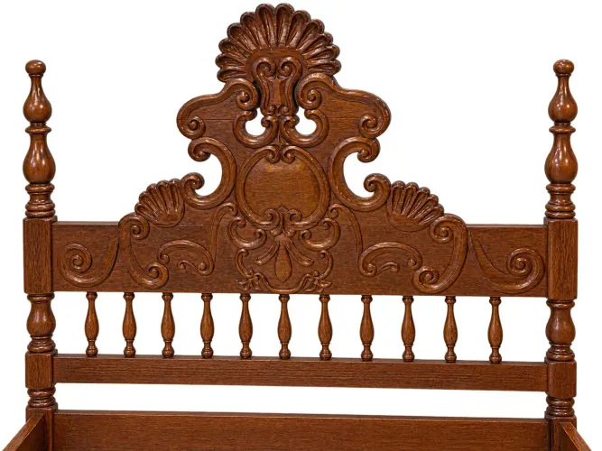 VENDO CAMA DE CASAL DE MADEIRA MACIÇA