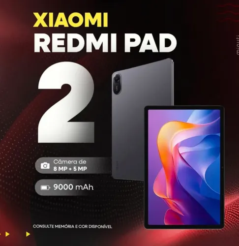 Tablet Xiaomi Redmi Pad 2 memória 8 / 256 gb