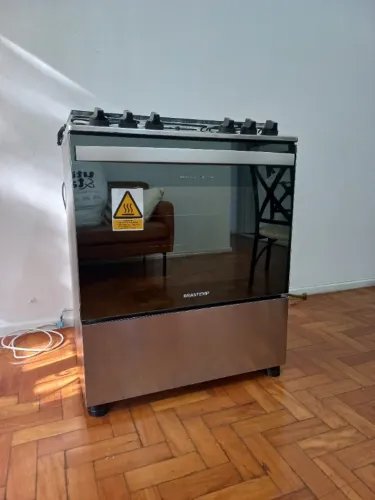Fogão Brastemp 5 bocas cor inox