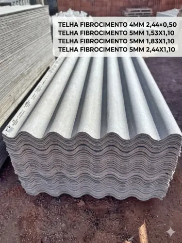 Telhas Fibrocimento tamanhos  leia a descrição 