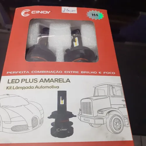 Led Plus amarela cinoy H4 nova instalada no seu carro 