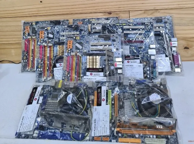 Kit Placa Mãe 775 DDR2 Diversos Modelos! Loja Fisica Big Rocha!