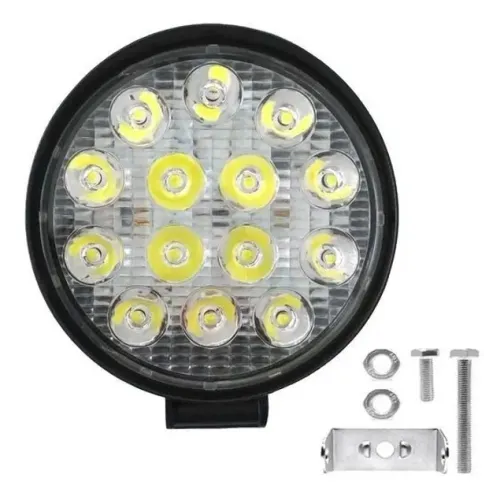 Farol de Led Auxiliar Bivolt 42w redondo Unidade