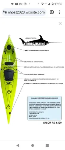 Caiaque Oceânico (aberto)
