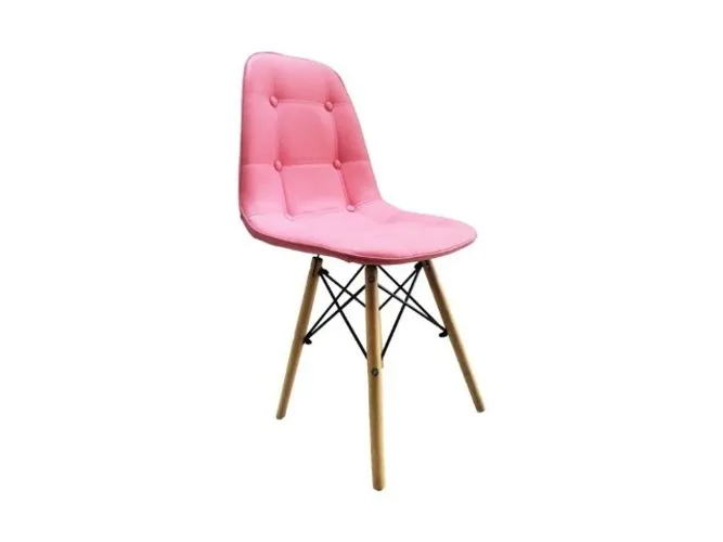 Cadeira Eames Botonê Eiffel Rosa Até 12x - Frete Grátis 